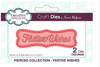 Creative Expressions- Jamie Rodgers- Pierced Collection- Festive Wishes Craft Die