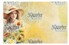 3Quarter Sunflower Elixer 6x4 Card Pad A5 Die Cut Pad 6 cards