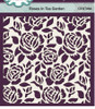 Creative Expressions- Sam Poole- 6 in x 6 in Stencil- Roses In Tea Garden