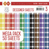 Find It Trading Tartan Bright Colors Mega Pack 3 Designer Sheets by Card Deco