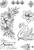Creative Expressions- Designer Boutique A6 Clear Stamp Set- Swan In a Million