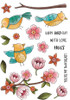 Creative Expressions- Jane's Doodles A5 Clear Stamp Set- Birdsong Blooms