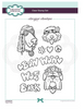 Creative Expressions- Designer Boutique A5 Clear Stamp- Hippie Dogs