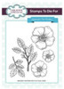 Creative Expressions- Sue Wilson Pre Cut Rubber Stamp- Christmas Rose