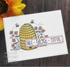 Creative Expressions- Sam Poole A6 Clear Stamp Set- Bee-you-tiful Beehive