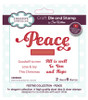 Creative Expressions-Sue Wilson- Festive Collection- Peace Die & Stamp Set