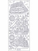 Starform N1010 GOLD LARGE SAILING SHIPS Peel Stickers OUTLINE