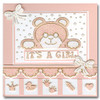 Starform Transparent Glitter Gold N7023 Stickers Bows Peel Outline