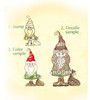 Leane Creatief- Clear Stamp- Doodle Santa 55.0942