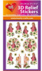 Hearty Crafts- 3D Relief Stickers- Angels and Flowers HCRS11508-10