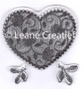 Leane Creatief- Clear Stamp- Lace Heart 55.2076