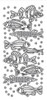 Ecstacy Crafts Peel Off Stickers Fish Blsck 384313