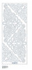 Starform Extra Large Deco Stickers - Corners Sticker Peel Outline 2201 Silver