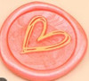 Sealing Wax Seal Stamp - Brass Scribble Heart
