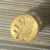 Sealing Wax Seal Stamp -5/8" Round Mini Brass Palm