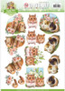 Amy Design - Sweet Pet Punchout Sheet-Hamsters & Guinea Pigs