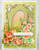 Heartfelt Creations Cut Emboss Dies- Hollyhock Stem & Blooms