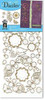 HOTP Dazzles Stitched Outline Stickers Blossoms GOLD 1863