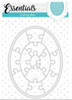 Studio Light Cutting Die Small shape oval puzzle Essentials 92x122mm nr.386