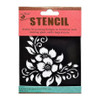 Little Birdie Artful Flowers Stencil 4 x 4 in