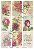 3Quarter Designs Tag Sheet- Vintage Floral TAG004