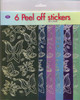 JEJE Produkt 6-Pack Butterflies Peel Off Stickers, Mirror Color