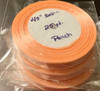 25 yd Satin Ribbon 2/5" PEACH Approx. 25-yards