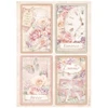 Stamperia A4 Rice Paper Selection- 6 designs, 1 of each - Romance Forever
