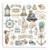 Stamperia Stamperia Silent Sea Rub-On 6.1"x6.1" 6/Pkg