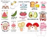 Dress My Craft - Stick N Peel Stickers - Cute Bites & Love