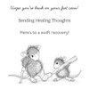 Spellbinders House Mouse Cling Rubber Stamp - Healing Thoughts