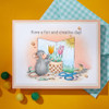 Spellbinders House Mouse Cling Rubber Stamp - Creative Day
