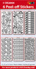 WEDDING Sticker Set SILVER Icons Doves Hearts Roses Rings Milestones Words