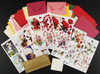 Reddy Floral Greeting Cards with Dimension Makes 12 A6 Cards W/envelopes