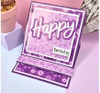 Hunkydory Crafts Mat & Layer Paper Pads - Purple Tones - Rich Gold