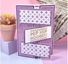 Hunkydory Crafts Mat & Layer Paper Pads - Purple Tones - Rich Gold