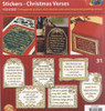 VERSES Silver N31 Christmas GS652831 Peel Stickers One Sheet with 6 Stickers