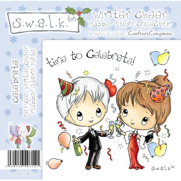 Swalk Winter Cheer Collection  CELEBRATE EZMount Stamp Set
