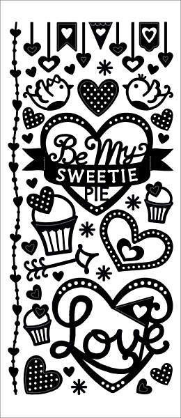 HOTP Dazzles 2481 Sweetie Pie Outline Stickers