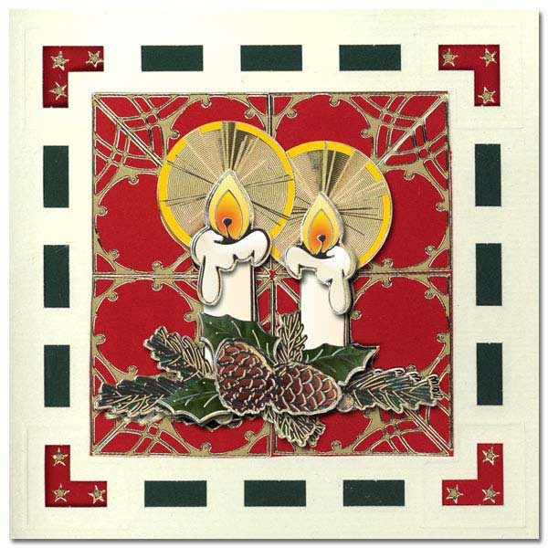 DD7093 Snowflake Corners SILVER Peel Stickers One 9x4 Sheet