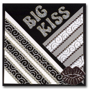 Starform COIL RIBBON N1271 SILVER BORDERS Peel Stickers