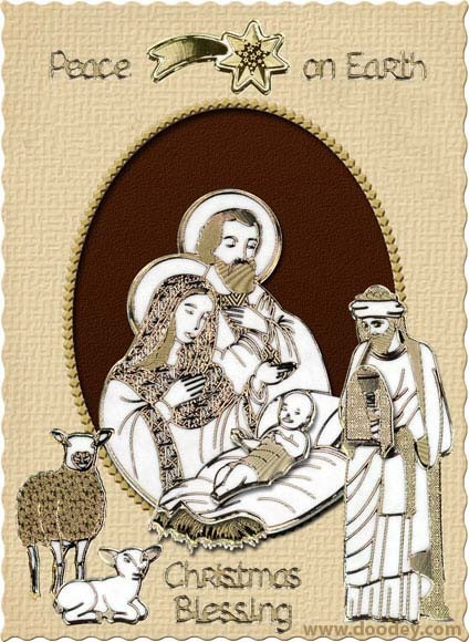 DOODEY  6-Sheet DS2072-101 GOLD Metallic Outline Christmas Sticker Set Candles Bells Lanterns Santas Borders Holiday Words Peel