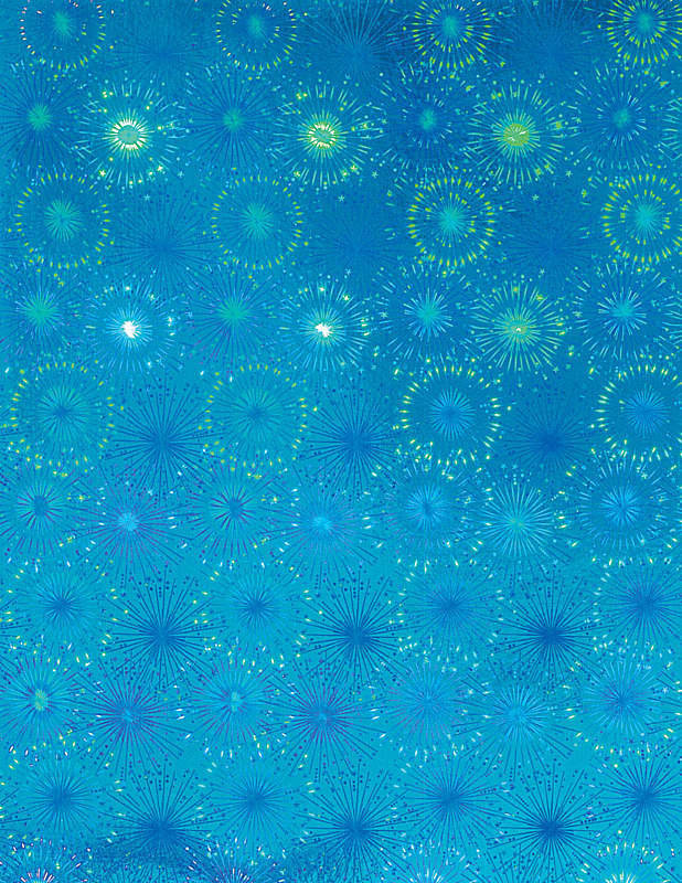 FIreworks Holographic BLUE 4 sheets 8.5x11 Cardstock STUNNING!