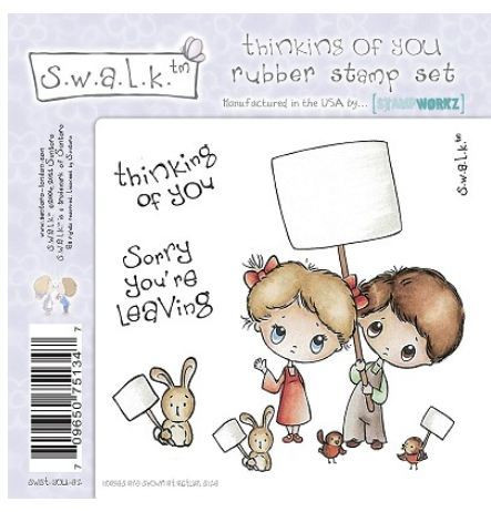SWALK Unmounted THINKING OF YOU Rubber Stamp SWST-YOU-EZ