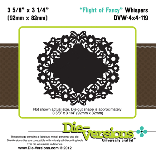 Die-Versions DVW-4X4-119 FLIGHT OF FANCY Cutting Die