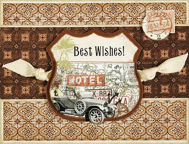 HOTP 3-D Papier Tole 8026 VINTAGE JOURNEYS  Die-Cut Paper Decoupage