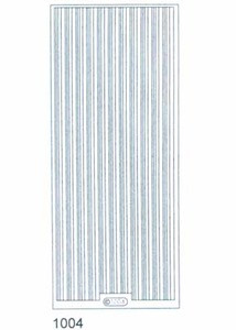 Starform N1004 GOLD THICK THIN STRAIGHT LINE Outline Peel Sticker