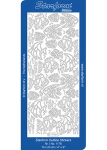 Starform LIGHTHOUSES FISHING BOATS 1171 GOLD Peel Stickers OUTLINE