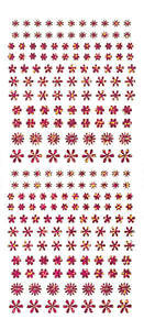 HOTP Dazzles N1629 Pink Flower Jewel PEEL OUTLINE STICKERS