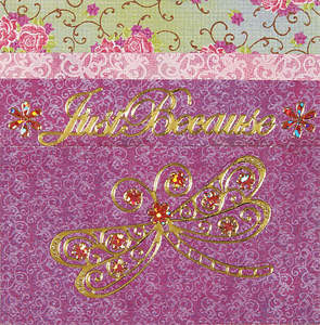 HOTP Dazzles N1629 Pink Flower Jewel PEEL OUTLINE STICKERS